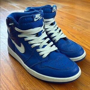 Nike Royal Blue and White High-Tops